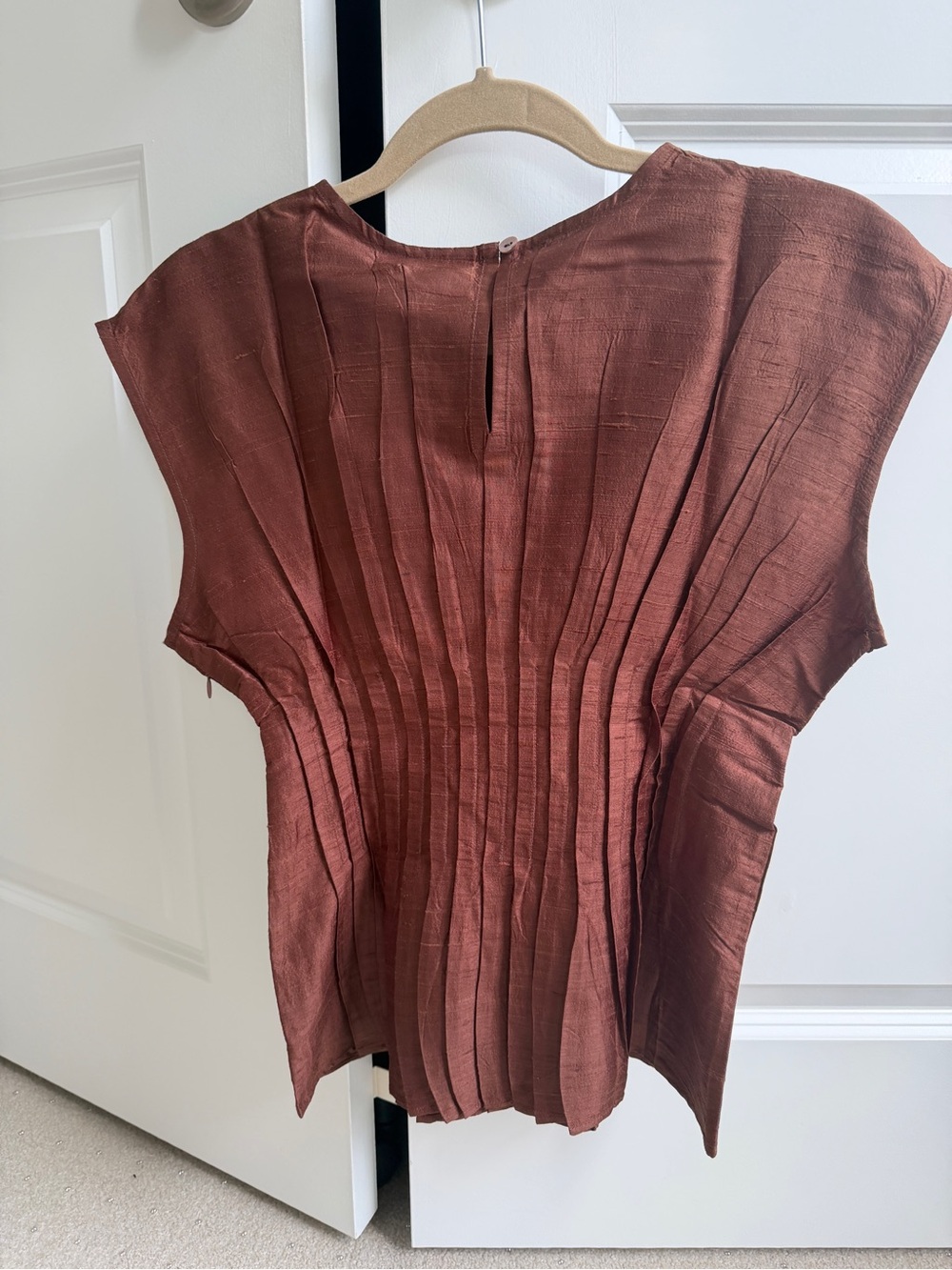 Julia Amory Silk Ava Top in Coco XS - Picture 2 of 3